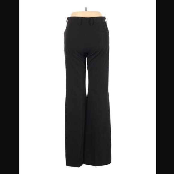 Joseph Trousers M High Waist Flare Black Luxury Lycra Stretch Pockets Button - Picture 4 of 6